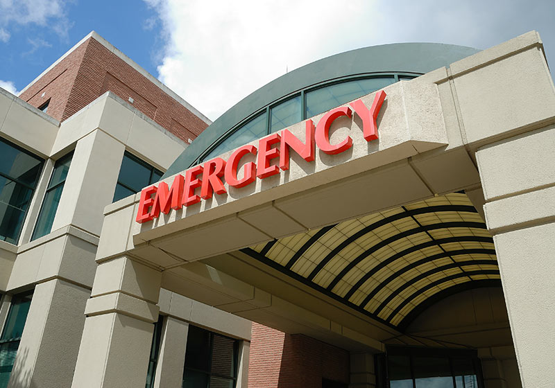 emergency room reception entrance