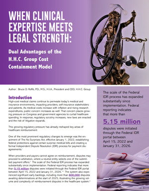 When clinical expertise meets legal strength